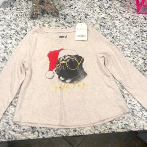 Toddler girl long sleeve Christmas shirt